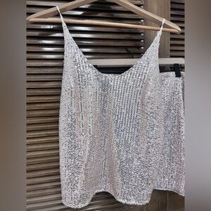 Banana Republic sequin cami XXSP